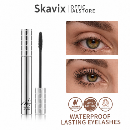Skavix 24H Waterproof Mascara for Smudge-Proof, Voluminous & Defined Lashes