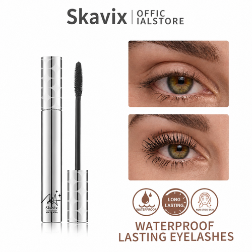 Skavix 24H Waterproof Mascara for Smudge-Proof, Voluminous & Defined Lashes