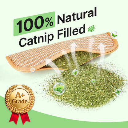 Catnip Kicker Toy for Cats Organic Catnip, Soft Sisal Chew & Scratcher for Indoor Cats & Kittens, Relieves Boredom & Stress