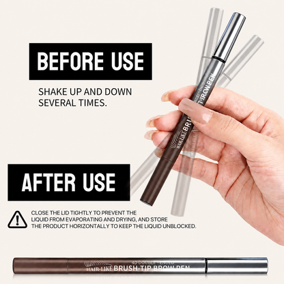 Skavix 2-in-1 Waterproof Microblading Brow Pen – Natural Hair-Like Strokes & All-Day Wear