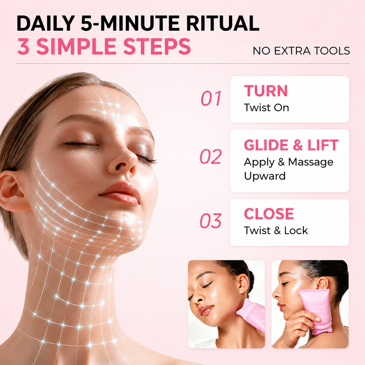 SKAVIX Firming Gua Sha Cream Neck & Jawline Massage