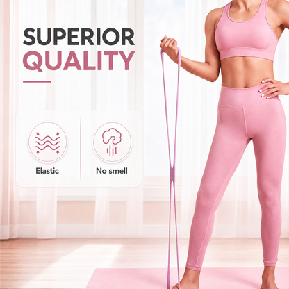 SummerVibes Figure 8 Resistance Band for Women – TPE Arm, Chest & Back Workout Expander