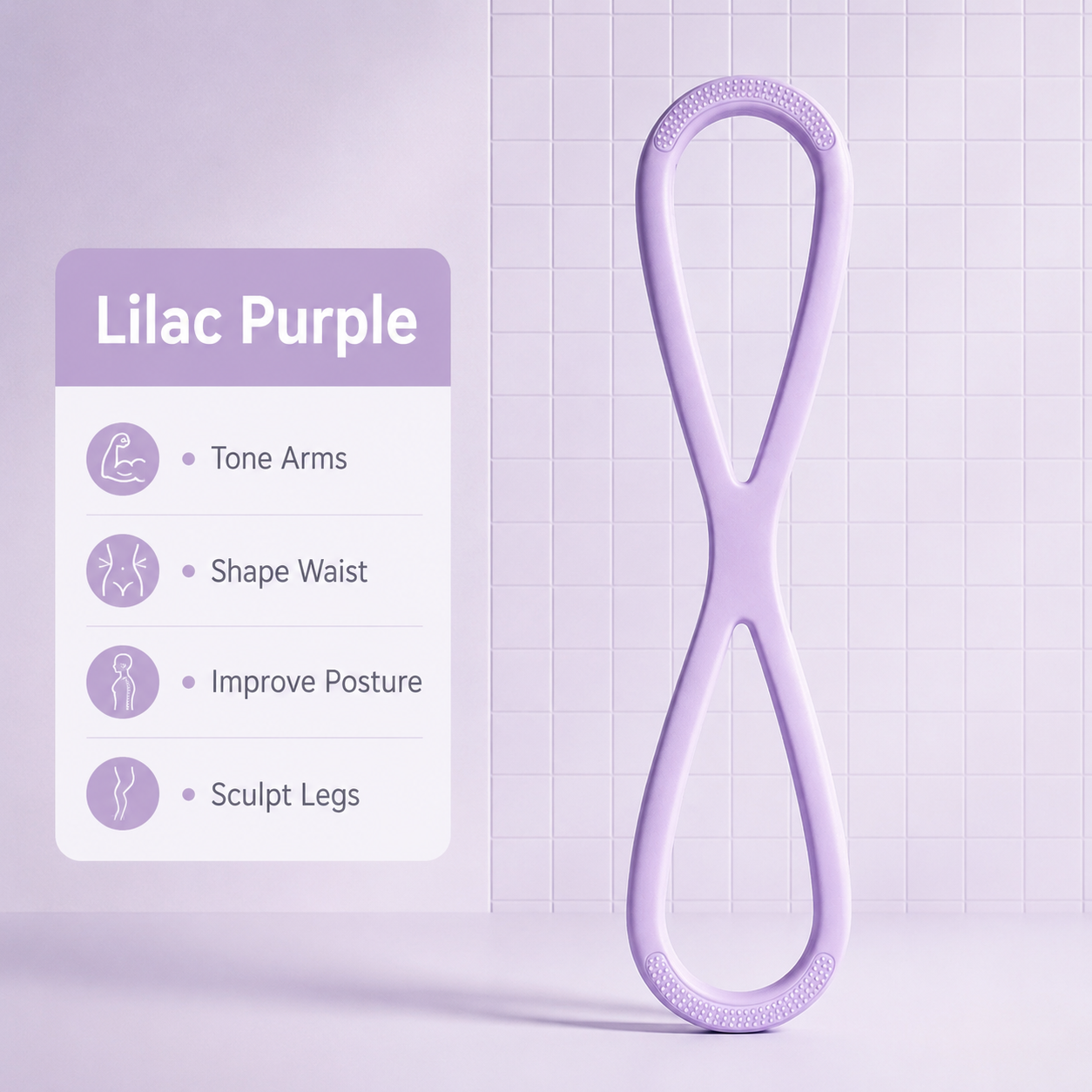 SummerVibes Figure 8 Resistance Band for Women – TPE Arm, Chest & Back Workout Expander
