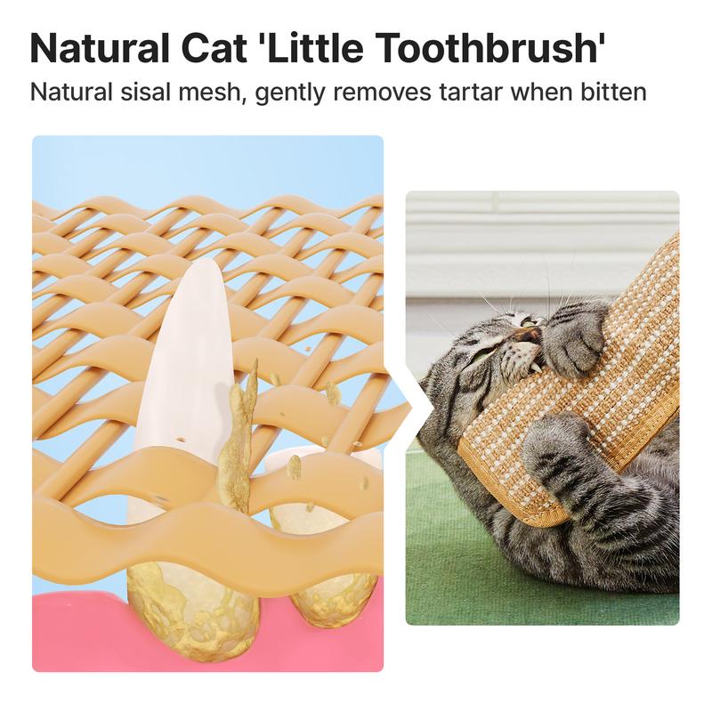 Catnip Kicker Toy for Cats Organic Catnip, Soft Sisal Chew & Scratcher for Indoor Cats & Kittens, Relieves Boredom & Stress