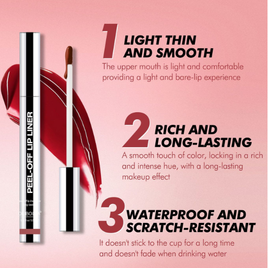 Peel-Off Lip Stain Liner for Naturally Defined Lips