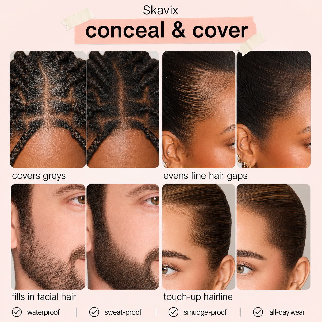 Skavix Shape Tape Instant Hairline Touch-Up Concealer