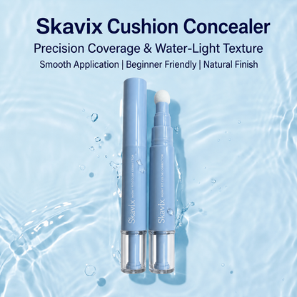 Skavix 2-in-1 Full Coverage Concealer & Powder Foundation – Smooth Full Coverage for Dark Circles, Spots & Fine Lines