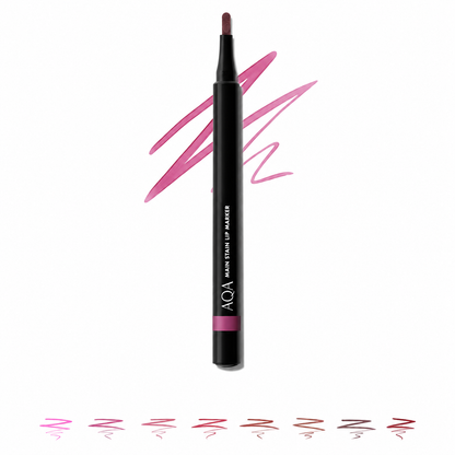 AQA Main Stain Lipliner Marker, Long-Lasting Lip Stain Pen for Defining, Shaping & Filling Lips