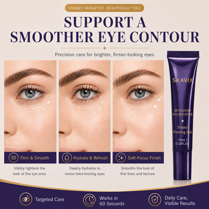 Skavix 60-Second Age-Defying Eye Gel – Brighter, Smoother-Looking Eyes