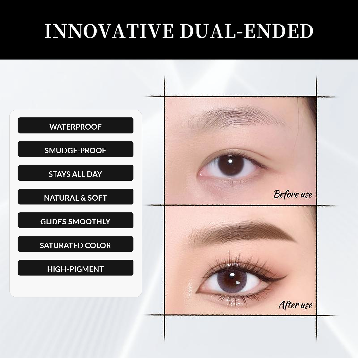 Skavix 2-in-1 4D Microblading Eyebrow Pen – Waterproof Dual-Ended Brow Pencil for Natural Hair-Like Strokes