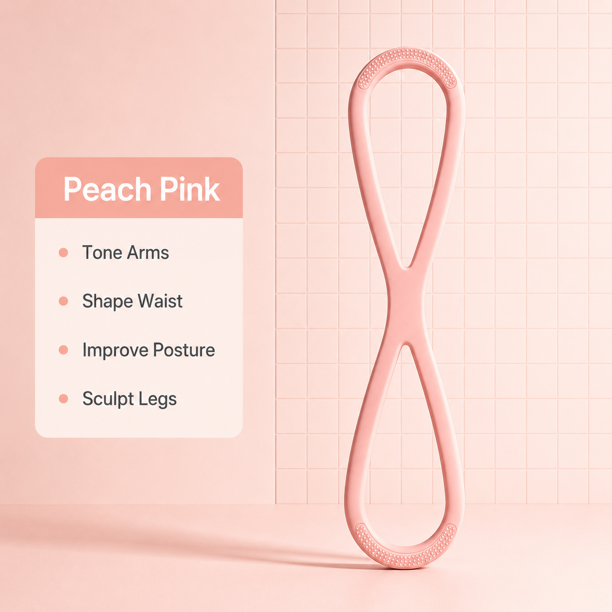 SummerVibes Figure 8 Resistance Band for Women – TPE Arm, Chest & Back Workout Expander