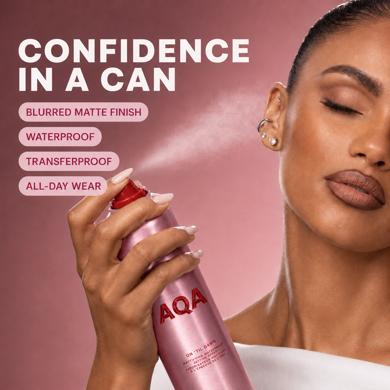 AQA On ’Til Dawn Matte Finish Waterproof Setting Spray